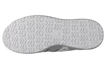ミズノ 安全靴 F1GA210105 ライトグレー x ホワイト (マジックタイプ)の寸法表