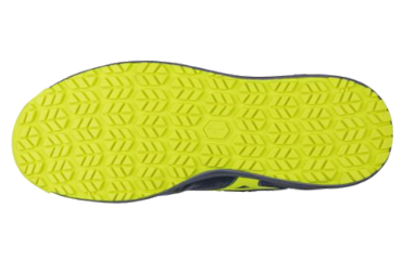 ミズノ 安全靴 F1GA210114 ネイビー x イエロー (マジックタイプ)の寸法表