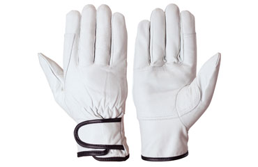 シモン 牛本革手袋 AZG-202 (掌部/本革当て付き・袖口/マジック止め式)の商品写真