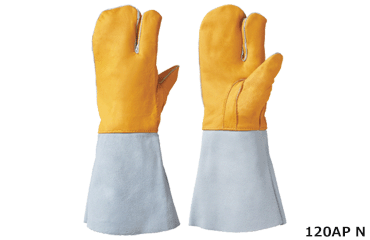 シモン 溶接用手袋 (3本指)(120AP/120APN)の寸法図