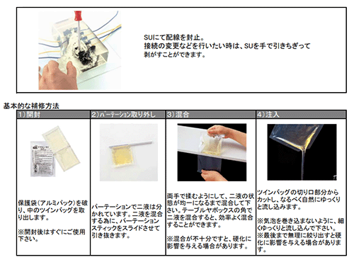 デブコン SU 二液混合型ウレタン樹脂 (淡黄高透明色/リキッド状)(電気設備用封止剤)の寸法図