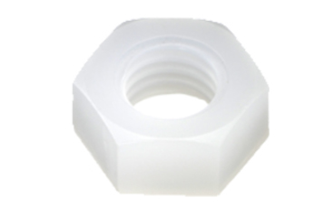 PP(ポリプロピレン)(樹脂製)六角ナット (SPP-N-VA/ばら見積品)(乳白)(NBK製)の商品写真