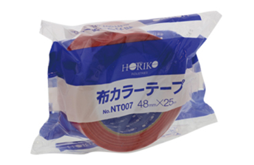 ホリコー 布カラーテープ 赤色 (梱包用) NT-007の商品写真